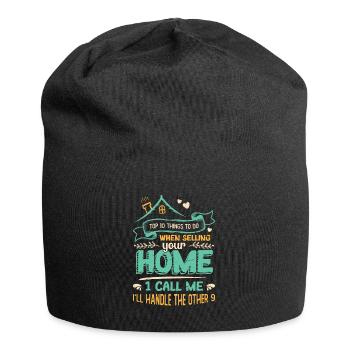 What to do when you sell your home - Jersey Beanie - black - Front