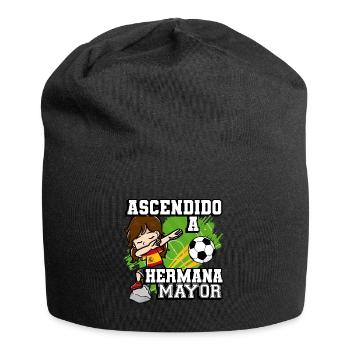 Ascendido A Hermano Mayor Footballer - Jersey Beanie - black - Front