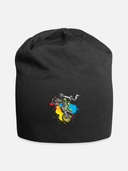 Motocross - Bonnet en jersey - noir