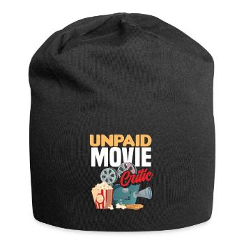 Film Kritiker Kinogänger - Jersey-Beanie - Schwarz - Vorne