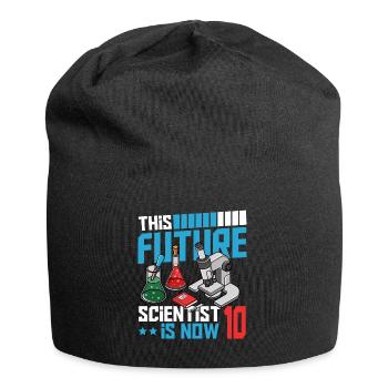 This future scientist is now 10 - Jersey Beanie - black - Front