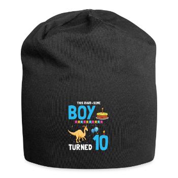 Parasaurolophus Kids Design Anniversaire - Bonnet en jersey - noir - Devant