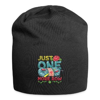 Plus qu’un rang pour crocheter - Bonnet en jersey - noir - Devant
