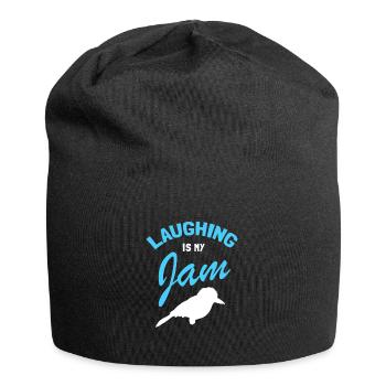 Australian King Fisherman and Lanchender Bird - Jersey Beanie - black - Front