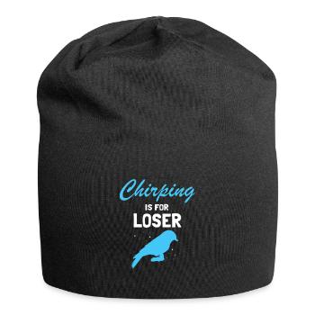 Australian King Fisherman and Lanchender Bird - Jersey Beanie - black - Front