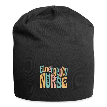 Krankenpflegerin - Emergency Nurse - Jersey-Beanie - Schwarz - Vorne