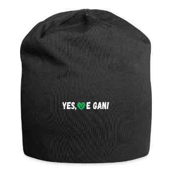 Yes We Can Vegan protection des animaux - Bonnet en jersey - noir - Devant