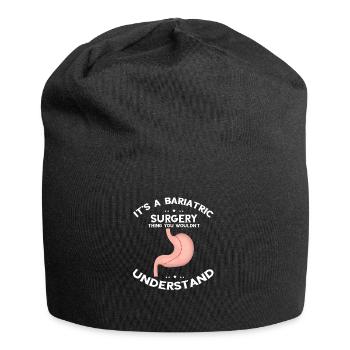 Gastric Bypass and Gastric Bypass Operation Design - Jersey Beanie - black - Front
