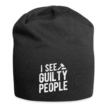 Richter Jurist Anwalt - Jersey-Beanie - Schwarz - Vorne