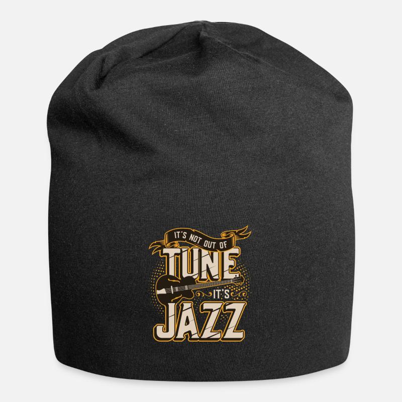 Ce n’est pas désaccordé, c’est du jazz - groupe de jazz. - Bonnet en jersey - noir
