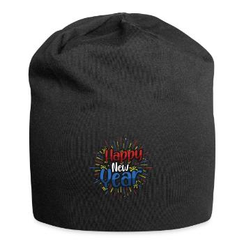 Frohes Neues Jahr 2022, Silvester. - Jersey-Beanie - Schwarz - Vorne