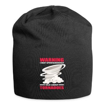 Tornado Liebhaber Sturm Stürme Sturmjäger - Jersey-Beanie - Schwarz - Vorne
