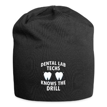 Conception de cliniques dentaires et de techniciens de laboratoire dentaire - Bonnet en jersey - noir - Devant