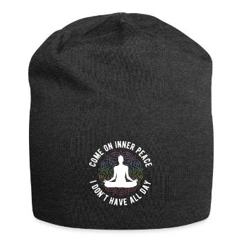 Yogalehrer Spruch Für Yogi Yoga - Jersey-Beanie - Anthrazit - Vorne