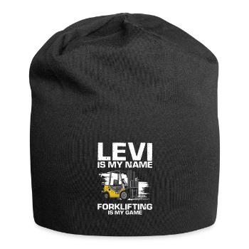 Warehouse drivers and warehouse workers for forklifts - Jersey Beanie - black - Front