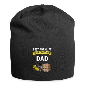 Gabelstaplerfahrer und Lagerhaus Gabestaplerfahrer - Jersey-Beanie - Schwarz - Vorne