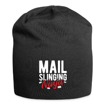 Briefträger Und Paket-Zusteller Für Postboten - Jersey-Beanie - Schwarz - Vorne