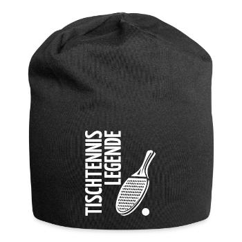Tischtennis Legende Noppe Tischtennisspieler - Jersey-Beanie - Schwarz - Vorne