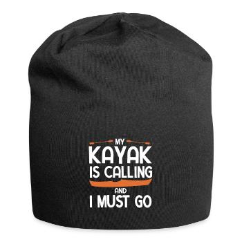 Paddel-Boot Kanu-Fahrer Für Kajak - Jersey-Beanie - Schwarz - Vorne