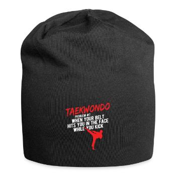 Koreanischer Kampfsport Taekwondo - Jersey-Beanie - Schwarz - Vorne