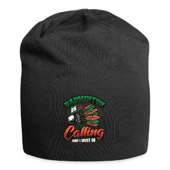 Badminton Ruft Badminton - Jersey-Beanie - Schwarz - Vorne