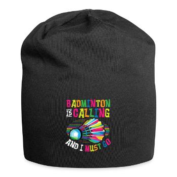 Badminton Ruft Badminton - Jersey-Beanie - Schwarz - Vorne
