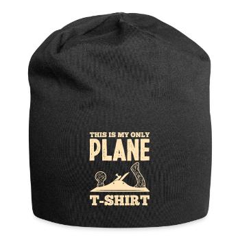 Hobel Schreiner Wortspiel - Jersey-Beanie - Schwarz - Vorne