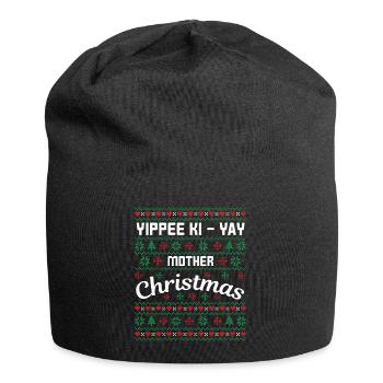Yippee hi yay Mère de Noël - Bonnet en jersey - noir - Devant