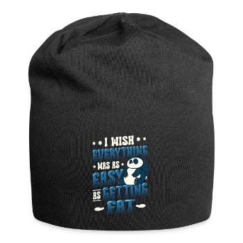 Selbstironie Übergewicht Im Fett - Jersey-Beanie - Schwarz - Vorne