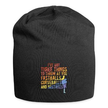 Baseball - Jersey-Beanie - Schwarz - Vorne