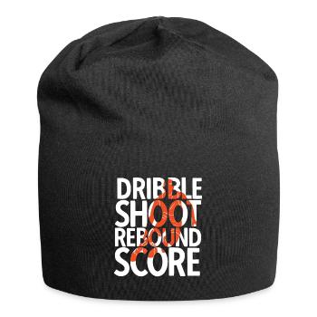 Basketball - Jersey-Beanie - Schwarz - Vorne