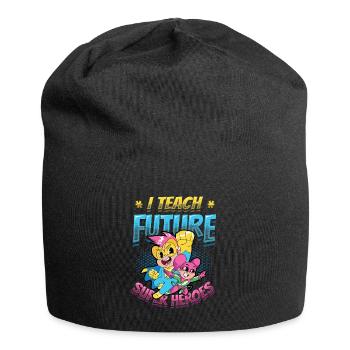 I teach superheroes - Jersey Beanie - black - Front