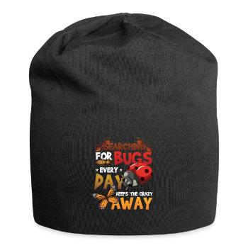 Search for insects - Jersey Beanie - black - Front