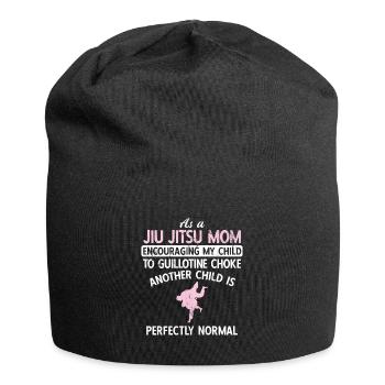 BJJ Jiu Jitsu - Jersey-Beanie - Schwarz - Vorne
