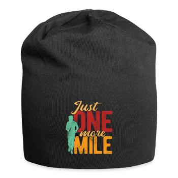 Läufer Joggen - Jersey-Beanie - Schwarz - Vorne