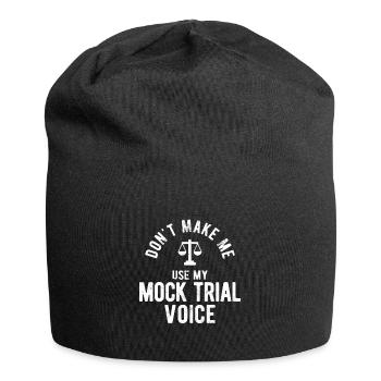 Richter Jurist Anwalt - Jersey-Beanie - Schwarz - Vorne