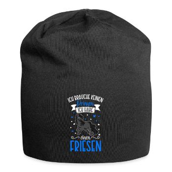 Ich brauche keinen Prinzen - Friesen - Jersey-Beanie - Schwarz - Vorne