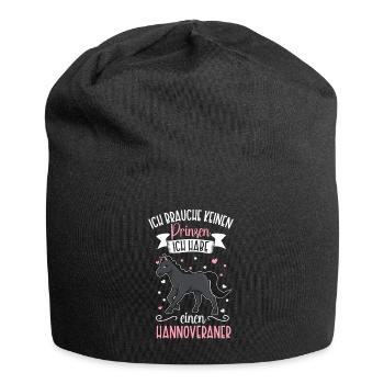 Ich brauche keinen Prinzen - Hannoveraner - Jersey-Beanie - Schwarz - Vorne