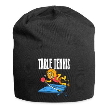 Table Tennis Lion Ping Pong Lion Outfit Table - Jersey Beanie - black - Front