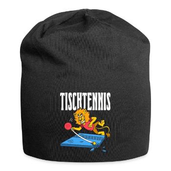 Table Tennis Lion Ping Pong Lion Outfit Table - Jersey Beanie - black - Front