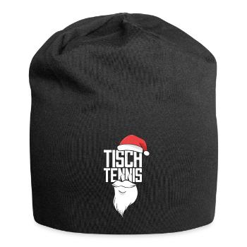 Table Tennis Christmas Hat Table Tennis Bat - Jersey Beanie - black - Front