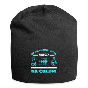 Ob Ich Chemie Witze Mag? Na Chlor - Jersey-Beanie - Schwarz - Vorne