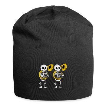 Sousaphone Player Skeleton Music Big Band Sousaphone - Jersey Beanie - black - Front