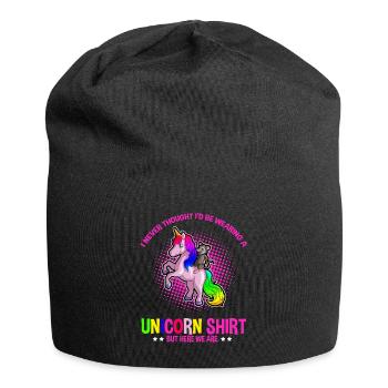 Opossum Design für Possum Fans und Opossum Fans - Jersey-Beanie - Schwarz - Vorne