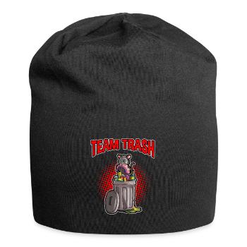Opossum Design für Possum Fans und Opossum Fans - Jersey-Beanie - Schwarz - Vorne