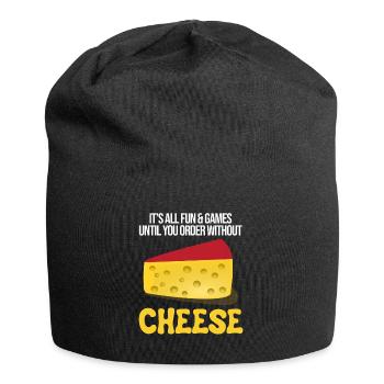Design de charcuterie pour les fromagers - Bonnet en jersey - noir - Devant