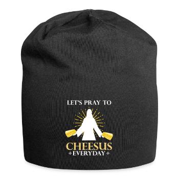 Amateurs de Gouda pour Gouda fumé - Bonnet en jersey - noir - Devant