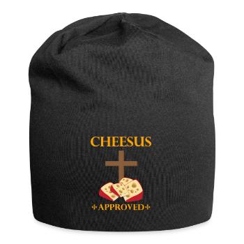 Käserei Zitat für Gouda-Käse und Gouda-Liebhaber - Jersey-Beanie - Schwarz - Vorne