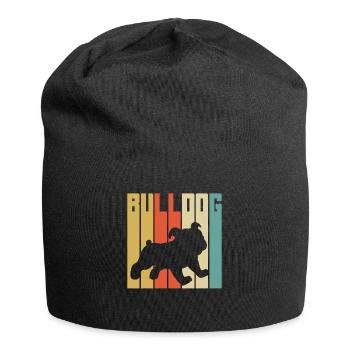 Bulldogge - Jersey-Beanie - Schwarz - Vorne