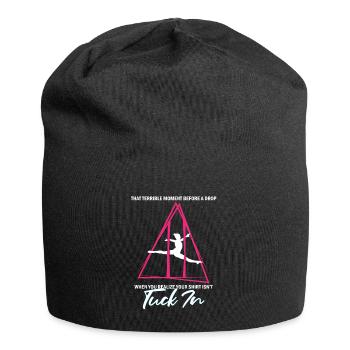 Aerial Silk Dancer for Aerial Ribbon and Aerialist - Jersey Beanie - black - Front